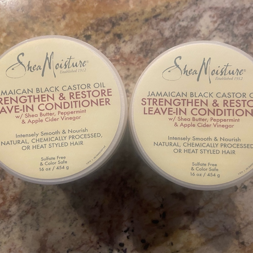 2 NEW JAMAICAN BLACK CASTOR OIL STRENGTHEN & RESTORE LEAVE-IN CONDITIONER 16OZ